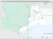 Wakulla County, FL <br /> Wall Map <br /> Premium Style 2024 Map