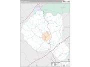 Banks County, GA <br /> Wall Map <br /> Premium Style 2024 Map