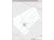 Bleckley County, GA <br /> Wall Map <br /> Premium Style 2024 Map