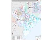 Chatham County, GA <br /> Wall Map <br /> Premium Style 2024 Map