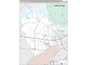 Columbia County, GA <br /> Wall Map <br /> Premium Style 2024 Map