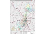 Fulton County, GA <br /> Wall Map <br /> Premium Style 2024 Map