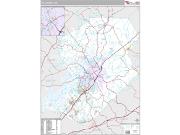 Hall County, GA <br /> Wall Map <br /> Premium Style 2024 Map
