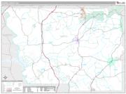 Harris County, GA <br /> Wall Map <br /> Premium Style 2024 Map