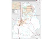Houston County, GA <br /> Wall Map <br /> Premium Style 2024 Map