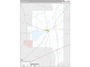Lanier County, GA <br /> Wall Map <br /> Premium Style 2024 Map