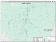 Rabun County, GA <br /> Wall Map <br /> Premium Style 2024 Map