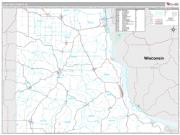 Clayton County, IA <br /> Wall Map <br /> Premium Style 2024 Map