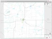Davis County, IA <br /> Wall Map <br /> Premium Style 2024 Map