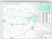 Dubuque County, IA <br /> Wall Map <br /> Premium Style 2024 Map