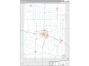 Henry County, IA <br /> Wall Map <br /> Premium Style 2024 Map