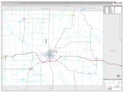 Jefferson County, IA <br /> Wall Map <br /> Premium Style 2024 Map