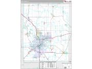Linn County, IA <br /> Wall Map <br /> Premium Style 2024 Map