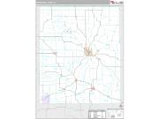 Winneshiek County, IA <br /> Wall Map <br /> Premium Style 2024 Map