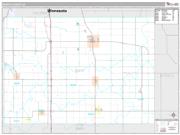 Worth County, IA <br /> Wall Map <br /> Premium Style 2024 Map