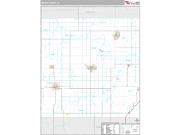 Wright County, IA <br /> Wall Map <br /> Premium Style 2024 Map