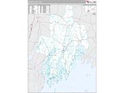 Lincoln County, ME <br /> Wall Map <br /> Premium Style 2024 Map