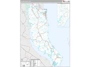Calvert County, MD <br /> Wall Map <br /> Premium Style 2024 Map