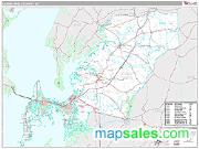 Queen Anne's County, MD <br /> Wall Map <br /> Premium Style 2024 Map