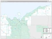 Alger County, MI <br /> Wall Map <br /> Premium Style 2024 Map