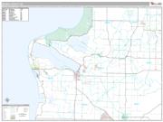 Benzie County, MI <br /> Wall Map <br /> Premium Style 2024 Map