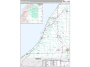 Berrien County, MI <br /> Wall Map <br /> Premium Style 2024 Map