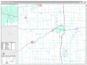 Branch County, MI <br /> Wall Map <br /> Premium Style 2024 Map