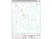 Hillsdale County, MI <br /> Wall Map <br /> Premium Style 2024 Map