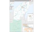 Houghton County, MI <br /> Wall Map <br /> Premium Style 2024 Map