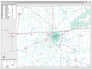 Jackson County, MI <br /> Wall Map <br /> Premium Style 2024 Map