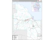 Marquette County, MI <br /> Wall Map <br /> Premium Style 2024 Map