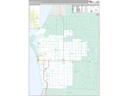 Mason County, MI <br /> Wall Map <br /> Premium Style 2024 Map