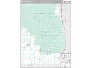 Newaygo County, MI <br /> Wall Map <br /> Premium Style 2024 Map