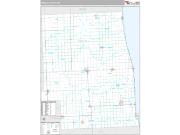 Sanilac County, MI <br /> Wall Map <br /> Premium Style 2024 Map