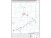 Shiawassee County, MI <br /> Wall Map <br /> Premium Style 2024 Map