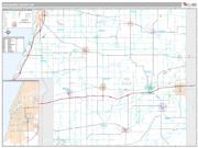 Van Buren County, MI <br /> Wall Map <br /> Premium Style 2024 Map