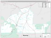 Carbon County, MT <br /> Wall Map <br /> Premium Style 2024 Map