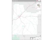 Custer County, MT <br /> Wall Map <br /> Premium Style 2024 Map