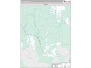 Lincoln County, MT <br /> Wall Map <br /> Premium Style 2024 Map