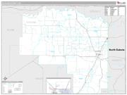 Richland County, MT <br /> Wall Map <br /> Premium Style 2024 Map