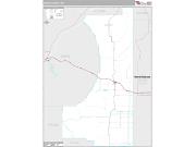 Wibaux County, MT <br /> Wall Map <br /> Premium Style 2024 Map