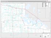 Benson County, ND <br /> Wall Map <br /> Premium Style 2024 Map