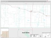 Bowman County, ND <br /> Wall Map <br /> Premium Style 2024 Map