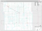 Wells County, ND <br /> Wall Map <br /> Premium Style 2024 Map