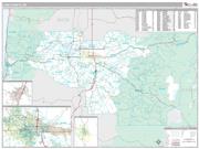 Lane County, OR <br /> Wall Map <br /> Premium Style 2024 Map