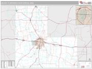 Abilene Metro Area <br /> Wall Map <br /> Premium Style 2024 Map