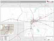 Amarillo Metro Area <br /> Wall Map <br /> Premium Style 2024 Map
