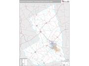 College Station-Bryan Metro Area <br /> Wall Map <br /> Premium Style 2024 Map