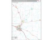Eau Claire Metro Area <br /> Wall Map <br /> Premium Style 2024 Map
