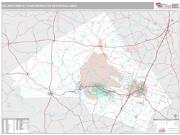 Killeen-Temple Metro Area <br /> Wall Map <br /> Premium Style 2024 Map